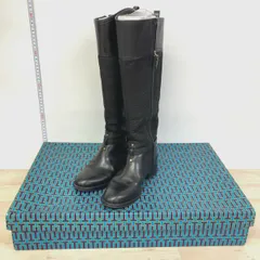 美品 トリーバーチ ロングブーツ 牛革 ブラック サイズ5 (22cm相当) 79411-0-3646 TORY BURCH レディース[OG00218]のサムネイル