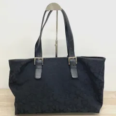 DKNY ダナキャランニューヨーク トートバッグ/ハンドバッグ ブラック 総柄ロゴ キャンバス/レザー切替 レディース[OA05372]のサムネイル