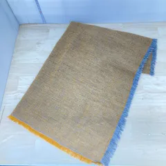 美品 LAURA ASHLEY/ローラアシュレイ ストール/ショール イエロー×グレー アルパカ混 SH 858 J17 イタリア製[ON01492]のサムネイル