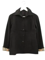 ダックス DAKS シャツジャケット ウール カシミヤ 38 ブラック 黒 アウター 上着のサムネイル