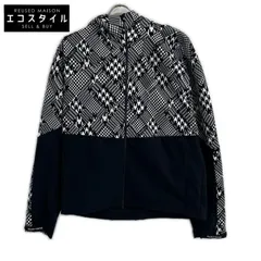 PEARLY GATES　パーリーゲイツ　053-3220903ブラック×ホワイト ポリエステル 千鳥柄 フーデッドジップジャケット　6のサムネイル