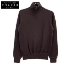 DOLCE&GABBANA　ドルチェアンドガッバーナ　ブラウン カシミア混 ハーフジップ ロングスリーブ セーター　44のサムネイル
