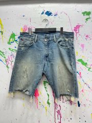 JOHN ELLIOTT ダメージ加工 デニム ショートパンツ ジョンエリオット