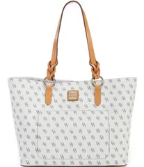 ドーネイアンドバーク レディース バッグ ロゴ Dooney Bourke Blakely Collection Signature Logo Tammy Canvas Tote Bag Boneのサムネイル