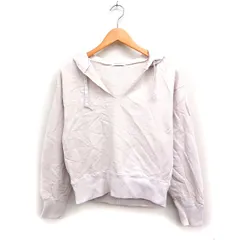 B&Y ユナイテッドアローズ BEAUTY&YOUTH ビューティー&ユース スウエット パーカー フーディー オープンネック 無地 コットン 綿 ピンクベージュ /FT34のサムネイル