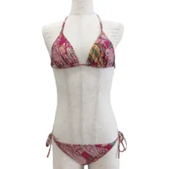 エトロ ETRO タグ付き 水着 ビキニ スイムウェア セパレート ペイズリー柄 総柄 44 紫 パープル マルチカラー 111-12700-4228のサムネイル