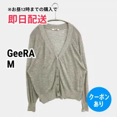 GeeRA ジーラ カーディガン/ボレロ M グレー 無地 ミドル丈 長袖 レディースのサムネイル