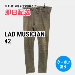 LAD MUSICIAN ラッドミュージシャン デニムパンツ 42 グレー フルレングス 無地 ワンポイント スキニー・タイト テーパード レギュラー ヴィンテージ メンズのサムネイル