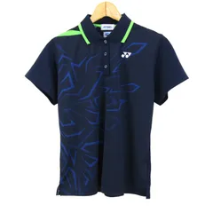 ヨネックス ポロシャツ 半袖 スポーツウエア トップス 日本製 メンズ Oサイズ ネイビー YONEX 【中古】のサムネイル