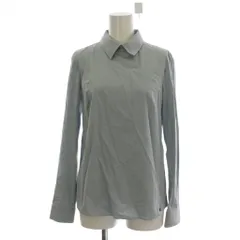 ジルサンダー JIL SANDER シャツ ブラウス 34 青 ブルー 無地 レギュラーカラー 長袖 /LPのサムネイル