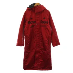 デサント DESCENTE Move Sport フード付 スーパーロング ボアコート ジップアップ 中綿 L 赤 DAT-3178SL /BMのサムネイル