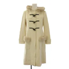 トッカ TOCCA 18AW ダッフルコート ロング ジップアップ フード ファー ウール 0 白 COTOYW0510 /BMのサムネイル
