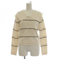 チェスティ Chesty カーディガン F 白 ホワイト スカラップボーダーセーラー 長袖 /LPのサムネイル