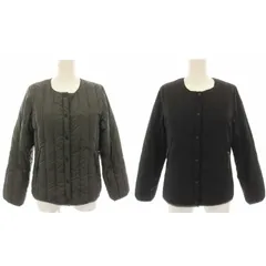 ビーミングバイビームス B:MING LIFE STORE by BEAMS タイオン TAION グラミチ GRAMICCI リバーシブルダウンジャケット アウター ロゴ刺繍 S グレー 黒 ブラック 93-18-0258-585 /YTのサムネイル