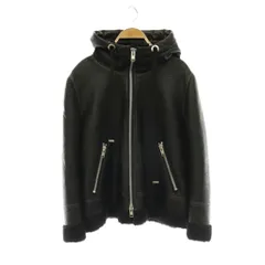トリココムデギャルソン tricot COMME des GARCONS AD2019 TD-J011 フェイクムートン ジャケット アウター ジップアップ M 黒 ブラック /NR ■OSのサムネイル