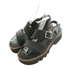 オーラリー AURALEE ×foot the coacher  LEATHER BELT SANDALS サンダル ストラップ 5 23.0cm 黒 ブラック 201202 /MI ■OS ■SHのサムネイル