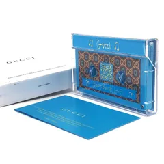 【新品】GUCCI グッチ／非売品／創設100周年記念 カセットテープ型 USB／ブルーのサムネイル