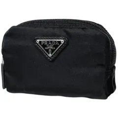 プラダ PRADA 化粧ポーチ ロゴプレート ナイロン ネロ(ブラック) 1N0339 レディース 【中古】のサムネイル