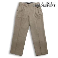 【新品 未使用】 DUNLOP MOTORSPORT ダンロップ ゴルフ ロゴ刺繍★ タック スラックス パンツ 大きいサイズ Sz.94 メンズのサムネイル