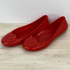 TORY BURCH/トリーバーチ フラットシューズ/パンプス レッド/赤 ラバー ロゴ レディース  サイズ不明[OI03361]のサムネイル