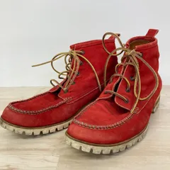 DSQUARED2 ワークブーツ レッド 表記43(28cm相当) メンズ ディースクエアード レースアップ モカシン/赤[OD02782]のサムネイル