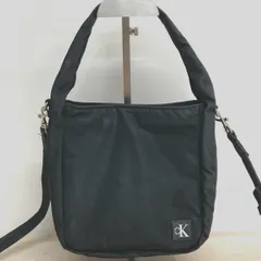 ck Calvin Klein カルバンクライン ショルダーバッグ/ハンドバッグ 2WAY ブラック 黒 ロゴプレート メンズ/レディース[OG00130]のサムネイル