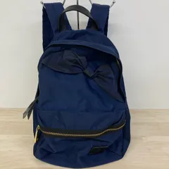LANVIN en Bleu/ランバンオンブルー リュックサック/バックパック リボンモチーフ ネイビー/紺色 レディース[OM03562]のサムネイル
