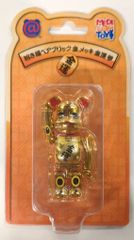 MEDICOM TOY BE@RBRICK 招き猫ベアブリック 金メッキ 金運参 100%