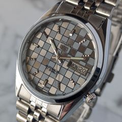 稼働品 SEIKO セイコー5 自動巻き 80s ヴィンテージ ホワイト文字盤