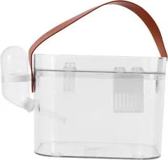 DIFEIUKI ハムスター キャリーケージ 透明 小型ペット用 給水器付き キャリーケース 軽量 通気性 エアコン効果 ハムスター ハウス おでかけ 移動 帰省 通院 持ち運び プラケースのサムネイル