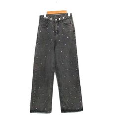 épline rhinestone jeans black エピヌ デニム épineエピヌ é rhinestone jeans - メルカリ