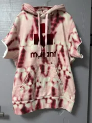 イザベルマラン タイダイ 半袖 フーディー Tシャツ ピンクのサムネイル