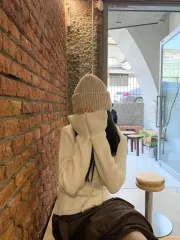 ジェニ オルネ ケーブル フード ニットのサムネイル