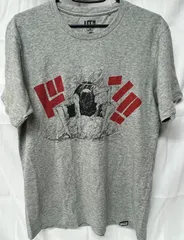 タグ無し　ユニクロ × 週刊少年ジャンプ50周年 ワンピース ルフィ Tシャツ グレー Mサイズのサムネイル
