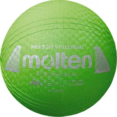 モルテン molten バレーボール  ミニソフトバレーボール グリーン 小学校 中学年 低学年 体育 専用メジャー付き 空気針 突き抜け防止バルブ ゴム キッズ 小学生 中学生 空気入れ 柔らか素材  S2Y1200G Gグリーンのサムネイル
