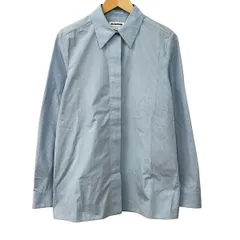 ジルサンダー 長袖シャツブラウス サイズ32 XS レディース美品  7 デイズ シャツ J05DL0101 ライトブルー×ネイビー ストライプ/MONDAYのサムネイル