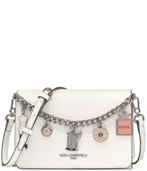 カール ラガーフェルド レディース バッグ Karlagerfeld Paris Lourdeswag Chain Crossbody Bag Winter White ホワイトのサムネイル
