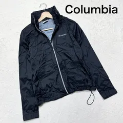 Columbia コロンビア スイッチバック3 ナイロンジャケット レインウェア ドローコード 黒のサムネイル