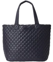 エムジーウォレス レディース バッグ キルティング レザー MZ Wallace Metro Deluxe II Large Quilted Leather Tote Bag Black ブラックのサムネイル