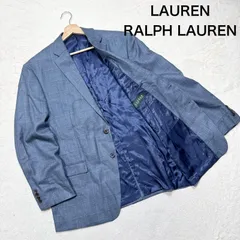 44R/XXL相当 LAUREN RALPH LAUREN ローレンラルフローレン シルク混 テーラードジャケット チェックのサムネイル