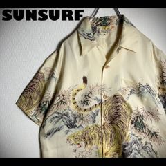 極美品】SUNSURF アロハシャツ 半袖 開襟 花 植物 ハワイ 白 L - メルカリ