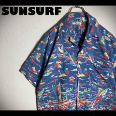 極美品】SUNSURF アロハシャツ 半袖 開襟 花 植物 ハワイ 白 L - メルカリ