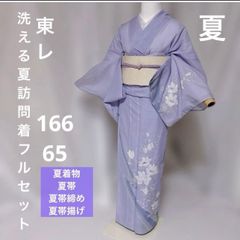 東レ 絽 訪問着 フルセット 4点 夏の洗える着物と夏帯と夏帯締めと夏