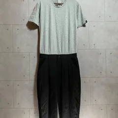 JAM HOME MADE × glamb ジャムホームメイド グラム ジャンプスーツ S タックイン オールインワン つなぎ 半袖 Tシャツ グレー ブラック 黒 メンズ SU-43-24のサムネイル