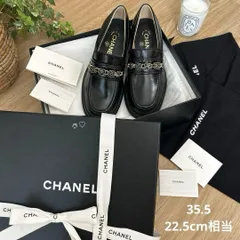 新品CHANELシャネル ハートココマークカメリアローファー 35.5 モカシンのサムネイル