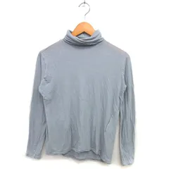 ズッカ zucca タートルネック カットソー コットン 綿 透け感 ストレッチ 長袖 M グレー /NT29のサムネイル