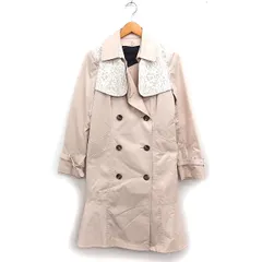 トゥービーシック TO BE CHIC トレンチコート アウター ロング レースケープ コットン 綿 42 ベージュ /FT25のサムネイル
