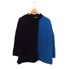 フラボア FRAPBOIS スイッチカット カットソー Tシャツ 長袖 バイカラー コットン 綿 1 ブラック 黒 ブルー 青 /FT33のサムネイル