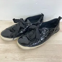 COACH/コーチ シグネチャー スニーカー 6B(23cm相当) Q1569 SUZZY ブラック/黒 エナメル リボン レディース[OA05399]のサムネイル