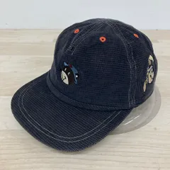 美品 カステルバジャック Castelbajac kids sport キャップ/帽子 キッズ/子供用 コーデュロイ ネイビー系 キャラクター刺繍[OQ03896]のサムネイル